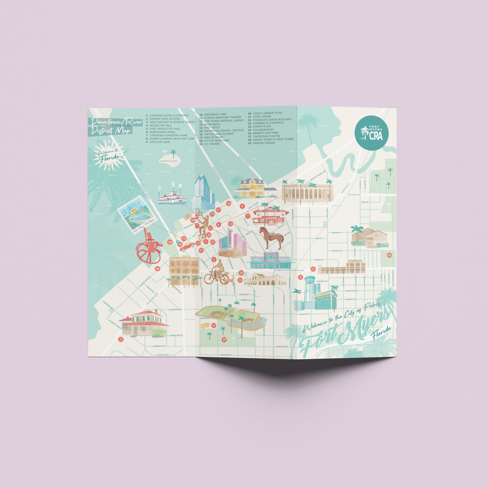 Folded Brochure Mockup by Anthony Boyd Graphics