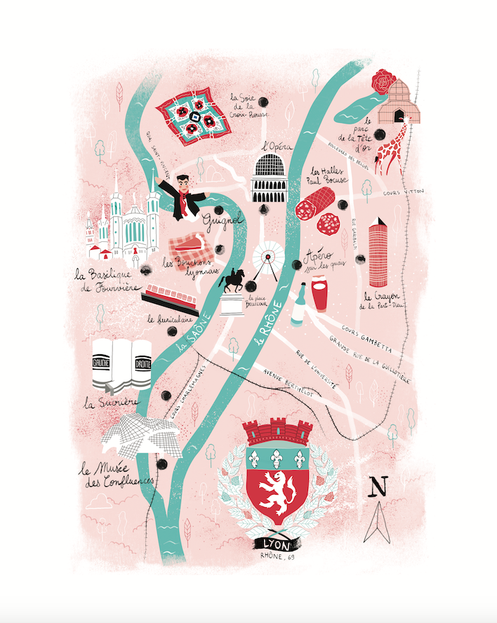 Carte de lyon