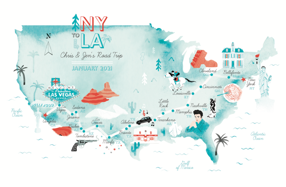 From New York to Los Angeles Road Trip